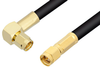 SMA Male to SMA Male Right Angle Cable 12 Inch Length Using LMR-240 Coax - PE3C0055-12 - Pasternack