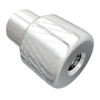 Captive Nut, 10-32 Thread, Thru Hole, Steel Ferrule, Aluminum Knob, Bright - N7-82-10 - Southco