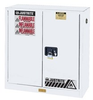 Justrite 45 gal White Hazardous Material Storage Cabinet - 43 in Width - 65 in Height - 697841-11392 - 697841-11392 - R. S. Hughes Company, Inc.