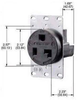 Connector, Power Entry, Receptacle, 30A; Connector Type Hubbell Wiring Devices - 92F509 - Newark, An Avnet Company
