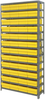 Open Shelving, 13Shelves, 48Bins, Yellow; Shelving Unit Type Quantum Storage - 44AC9022 - Newark, An Avnet Company
