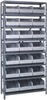 Open Shelving, 8Shelves, 21Bins, Grey; Shelving Unit Type Quantum Storage - 44AC9008 - Newark, An Avnet Company
