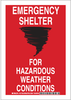 Emergency Shelter Sign - 127162 - Brady Corporation