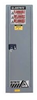 Justrite Sure-Grip EX 54 gal Gray Hazardous Material Storage Cabinet - 23 1/4 in Width - 65 in Height - Floor Standing - 697841-11415 - 697841-11415 - R. S. Hughes Company, Inc.