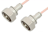 7/16 DIN Male to 7/16 DIN Male Cable 36 Inch Length Using RG402 Coax - PE36142LF-36 - Pasternack