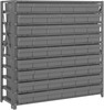 Open Shelving, 7Shelves, 54Bins, Grey; Shelving Unit Type Quantum Storage - 44AC8783 - Newark, An Avnet Company