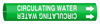 Brady Bradysnap-On B-915 White on Green Plastic Snap-On Pipe Marker - 1/2 in Character Height - Printed Msg = CIRCULATING WATER - 4170-A - 754476-50957 - R. S. Hughes Company, Inc.