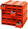 Interlocking Cabinet, 16Drawer, Red; No. Of Drawers Quantum Storage - 44AC6021 - Newark, An Avnet Company