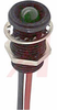Indicator,Pnl-Mnt;LED;Green;5/16In;12VDC;T 1-3/4;6In Wire Lead;0.06InT;0.5InH - 70015881 - Allied Electronics, Inc.
