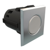 Point Coat Hook, Snap-in, Square Chrome Flange, Satin Hook - MP-07-213-12-1 - Southco
