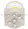 SP4T Latching DC to 22 GHz Terminated Electro-Mechanical Relay Switch, Indicators, TTL, Self Cut Off, Diodes, 20W, 12V, SMA - FMSW6307 - Fairview Microwave Inc.