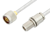 N Male to N Female Bulkhead Cable 6 Inch Length Using PE-SR401FL Coax - PE34150-6 - Pasternack
