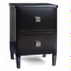 Black plain lacquer bedside table - FTA78/BK/P - Vaughan Designs, Inc.
