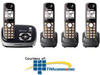 Panasonic Expandable Digital Cordless Phone with Answering.. - KX-TG6534B - TelephoneStuff.com