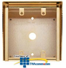 Aiphone Gold Plated Surface Mount Box, 2-Gang - SBX-GP-2G - TelephoneStuff.com