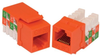 MILESTEK KEYSTONE CAT5E RJ45 110 JACK ORANGE - 60-08524 - MilesTek Corporation