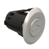 Point Coat Hook, Snap-in, Oval Perpendicular Satin Flange, Satin Hook - MP-07-112-22-0 - Southco