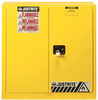 Justrite Sure-Grip EX 30 gal Yellow Hazardous Material Storage Cabinet - 36 in Width - 35 in Height - Floor Standing - 697841-11364 - 697841-11364 - R. S. Hughes Company, Inc.