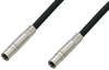 75 Ohm Mini SMB Plug to 75 Ohm Mini SMB Plug Cable 24 Inch Length Using 75 Ohm PE-B159-BK Black Coax - PE38139/BK-24 - Pasternack