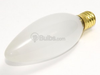 40 Watt, 130 Volt Frosted Blunt Tip European Decorative Bulb - 401440 - bulbs.com