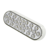 Oval LED White Back-Up Light 47987, 24 LED Bulbs, 12VDC -- 47987