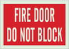 Glow-in-the-Dark Fire & Exit Sign - 90626 - Brady Corporation