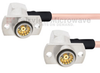 Slide-On RA BMA Jack 2 Hole Flange to RA Slide-On BMA Jack 2 Hole Flange Cable RG405 Type .086 Coax in 12 Inch - FMCA1589-12 - Fairview Microwave Inc.