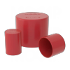 Straight Plastic Caps with Plain Top -- S2.125-14 - Image