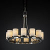 FSN-8768-10-OPAL-NCKL Mid. Chandeliers-Pillar Candle - 671819 - Capital Lighting, Inc.