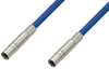 75 Ohm Mini SMB Plug to 75 Ohm Mini SMB Plug Cable 60 Inch Length Using 75 Ohm PE-B159-BL Blue Coax - PE38139/BL-60 - Pasternack