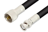 UHF Male to BNC Male Cable 36 Inch Length Using RG8 Coax, RoHS - PE34581LF-36 - Pasternack