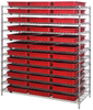 Open Wire Shelving, 12Shelves, 36Bin/red; Shelving Unit Type Quantum Storage - 44AC8111 - Newark, An Avnet Company