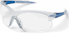 Crews Deuce Small Safety Glasses with Blue Temples and Clear - DC220 - Safety Glasses USA