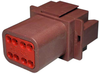Rectangular Connectors, Heavy Duty - DT Series - DT04-08PD-C015 - LADD Distribution