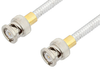 BNC Male to BNC Male Cable 18 Inch Length Using PE-SR401FL Coax - PE34166-18 - Pasternack