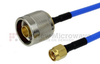 N Male to SMA Male Cable FM-F141 Coax in 24 Inch - FMC0102141-24 - Fairview Microwave Inc.