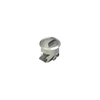 Novibra Push-to-Close Latch, Type 2 , Plastic, White Body, Black Cup, Chrome Handle - MP-02-103-751 - Southco