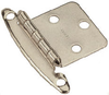 Semi-Concealed Hinge, Variable Overlay, Satin.. - 398284 - HardwareSource, Inc.