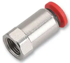 Pneumatic Fitting, Stem, Straight Adaptor, 6 Mm, 13 Mm, G1/4 Rohs Compliant Norgren - 68C9296 - Newark, An Avnet Company