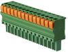 Pluggable Terminal Blocks 3.81MM L/HAND 14 POS STR SPRING PLG -- 792-1-1986722-4 - Image