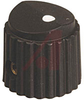 Knob; Round w Dot; Black; 0.125 in. Round; 0.5 in.; 0.51 in.; Matte - 70206938 - Allied Electronics, Inc.