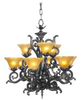 1129MB Mid. Chandeliers-Glass Up - 715088 - Capital Lighting, Inc.