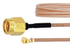 SMA Male to UMCX 2.5 Plug Cable RG178 Coax in 6 Inch and RoHS Compliant - FMCA1026-6 - Fairview Microwave Inc.