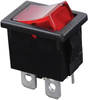 Switch, Rocker, Dpst, 9A, 125Vac, Red; Switch Operation Nkk Switches - 09X8814 - Newark, An Avnet Company