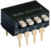 Switch, Dip, 2 Pos, Spst, Piano; No. Of Circuits Alcoswitch Te Connectivity - 35M5059 - Newark, An Avnet Company