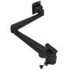 Monitor Mount, Tilt & Swivel, Double Arm, Rail Mount, Aluminum Alloy, Powder Coat, Black - AV-D40-65D172-50 - Southco