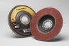 3M Cubitron II 967A Type 27 Coated Ceramic Aluminum Oxide Flap Disc - 80 Grit - 4 1/2 in Diameter - 55607 -- 051141-55607 - Image