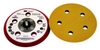 3M Hookit 05855 Hard Red Disc Pad - 5 in DIA - 3/8 in Thick - 5/16 - 24 External Thread Attachment - 051131-05855 - R. S. Hughes Company, Inc.