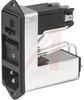 Power Entry Module, 1 Amp, Standard Filter, 1 Pole Fuse Holder, 2 Pole Switch - 70080136 - Allied Electronics, Inc.