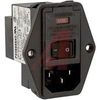 Power Entry Module; Mounting Ears; DPST;Dual Voltage Select;Dual Fuse; 10AMP - 70185823 - Allied Electronics, Inc.
